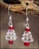 Crystal AB light Siam Christmas Tree Earrings #12