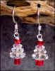 Crystal AB light Siam Christmas Tree Earrings #12