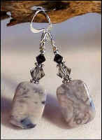 Crazy Lace Rectangle Earrings
