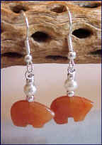Red Aventurine Zuni Bears 0407m1 