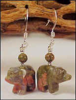 Unakite Walking BEAR