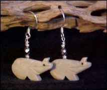 Tan serpentine Spirit Bear