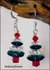 Swarovski Crystal Christmas Tree Earrings 