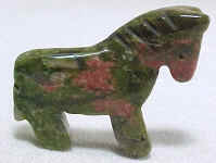 Unakite  Horse Pendant Bead