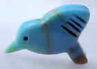Turquoise block Hummingbird Bead