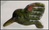 Unakite stone Hummingbird Bead