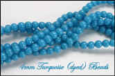4mm Turquoise Mountain Jade Beads