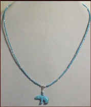 TQ small Bear Necklace 