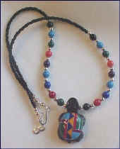 Multi Inlaid TURTLE Necklace