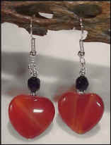 Red Aventurine Hearts 0411H1