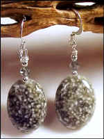 Ocean Jasper Oval Earrings