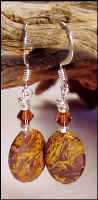 Artistic Picture Stone Earrings
