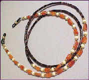 CARNELIAN CUBE EYECHAIN