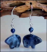 Sodalite  Zuni Bears 0601m7 