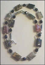 Ocean Jasper Rectangle Necklace