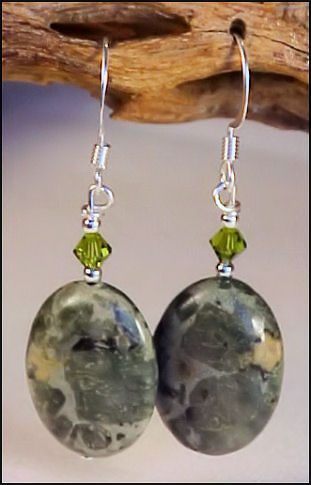 Rhyolite Oval Earrings