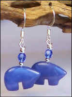 Lapis Howlite Zuni Bear