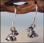 Silver Pewter Tiny Dog