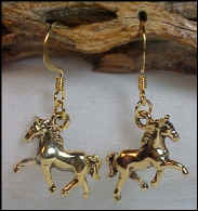 Gold Pewter Horse 0504H2