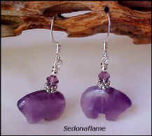 Amethyst Zuni Bears