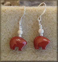 Mini Red Jasper Zuni�Bear