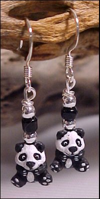 Ceramic Tiny Panda Bears