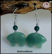 Aventurine Zuni Bear